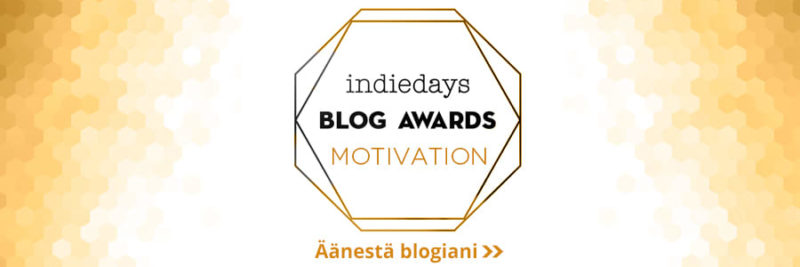 Ehdokasbanneri - Hyvinvointi -Indiedays Blog Awards